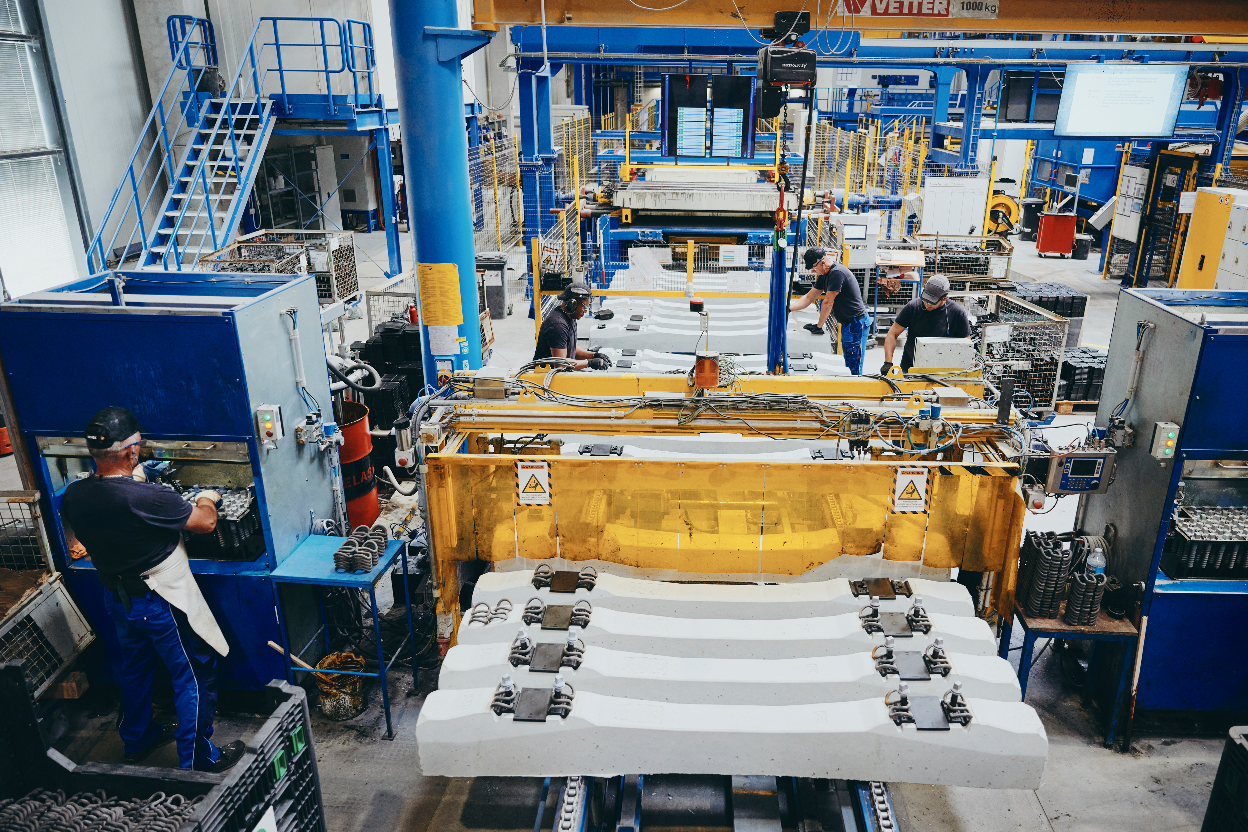 Moll Rail Prozess der Produktion von Betonschwellen Foto &copy;&nbsp;Lara Freiburger